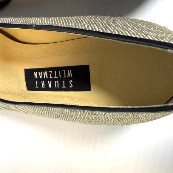 Stuart Weitzman Women's Black and Cream Loafers NWT - Picture 6 of 13